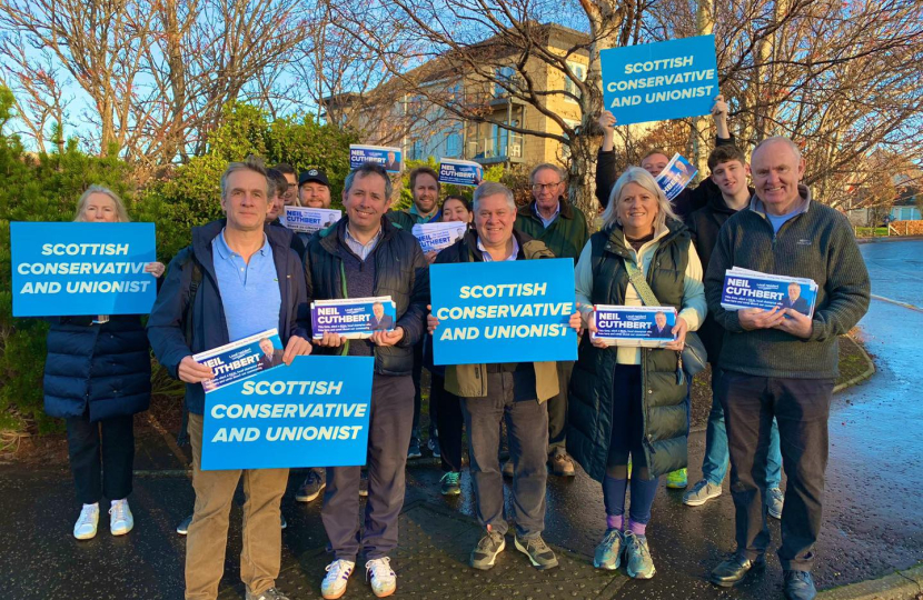 Sue Webber MSP campaigning