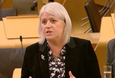 Sue Webber MSP in Holyrood