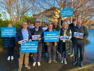 Sue Webber MSP campaigning