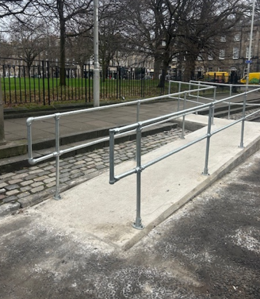 Concrete ramp in Charlotte Sq